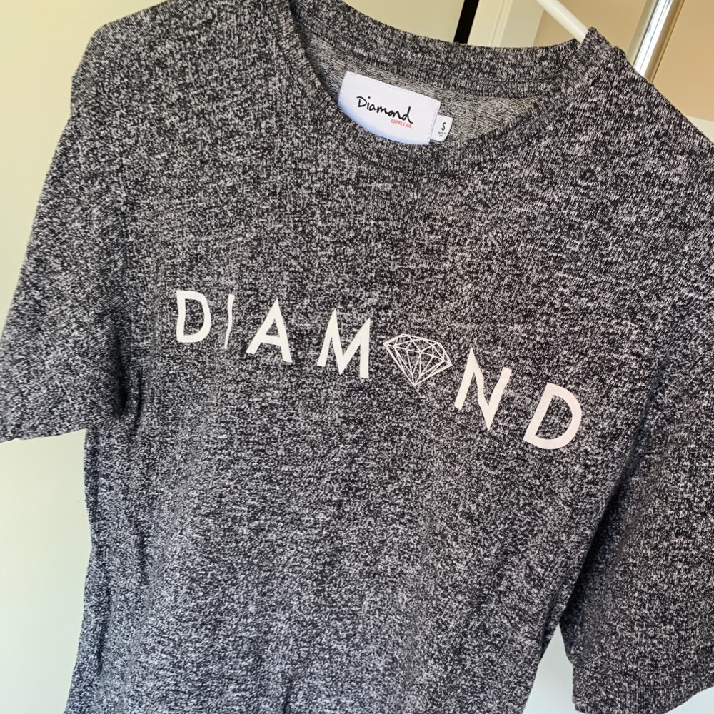 DIAMOND SUPPLY CO. Gray t-shirt - small